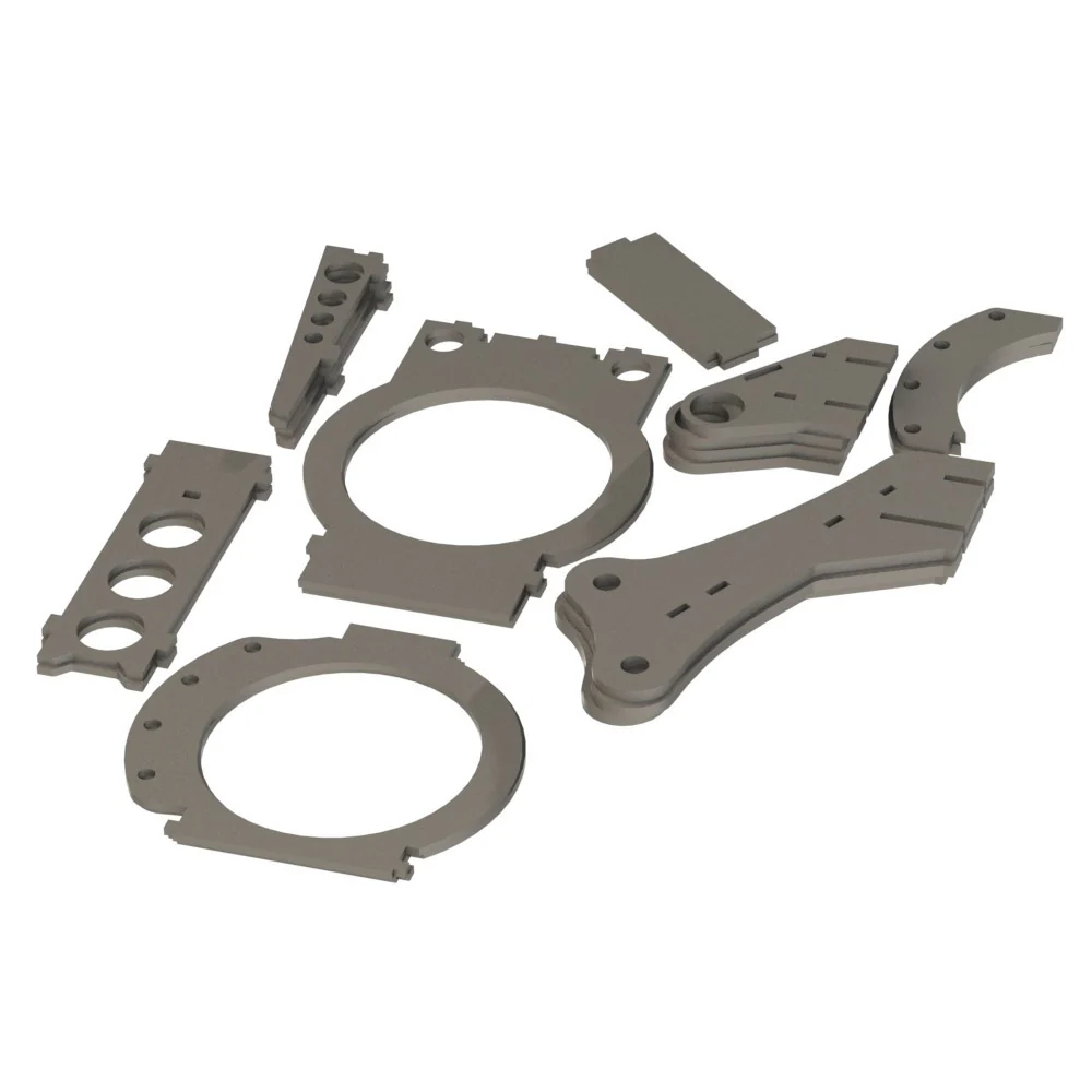 CV2 Uprights Laser Cut Plates