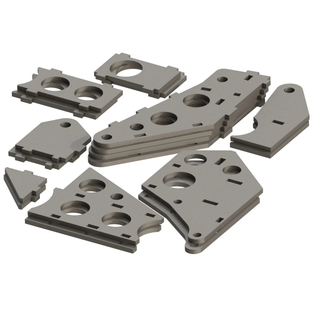 Laser cut kit for making PRD-3 Uprights