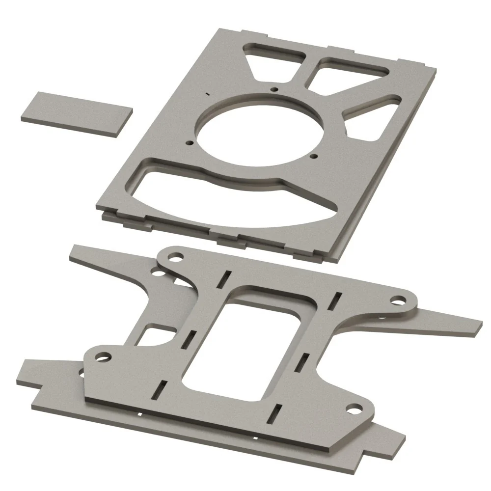 Piranha II rear housing plates (Double A-Arm)
