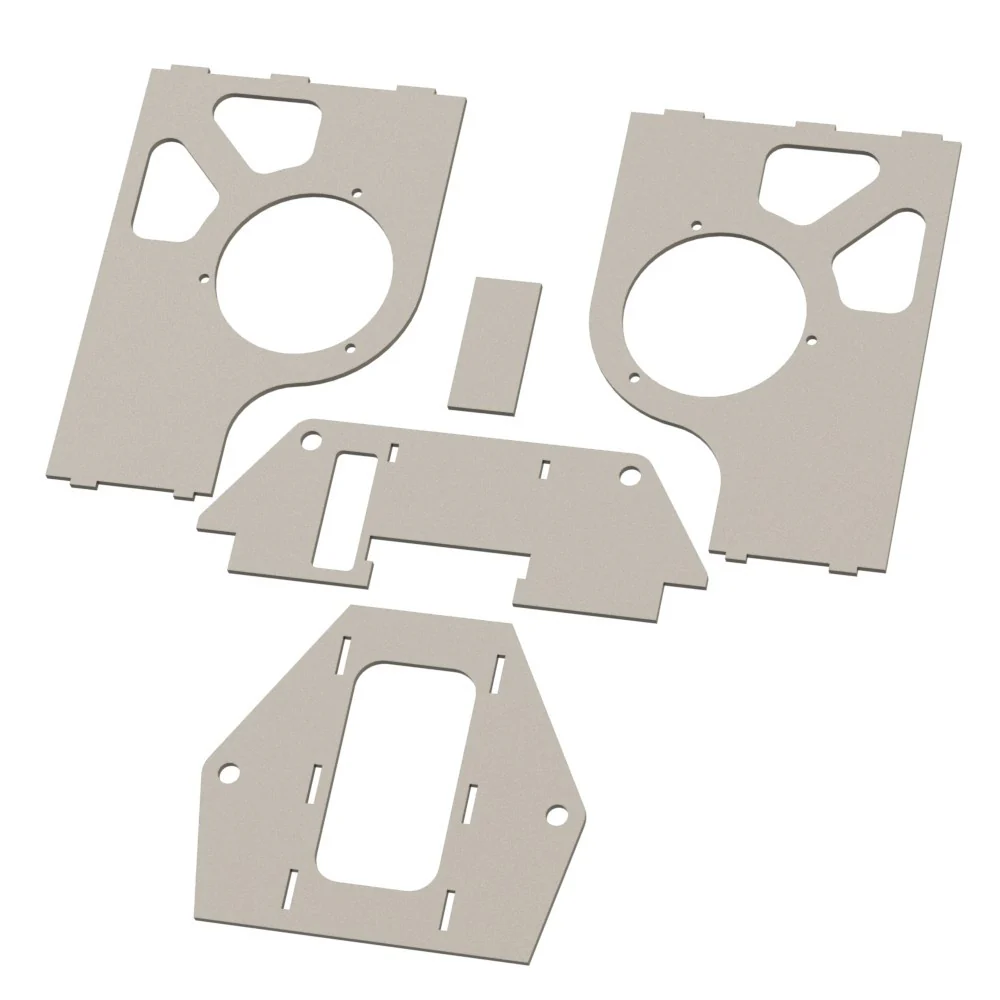 Piranha II rear housing plates (Single A-Arm)
