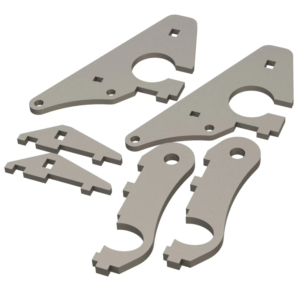 Stub Axle 032 Laser Cut Plates