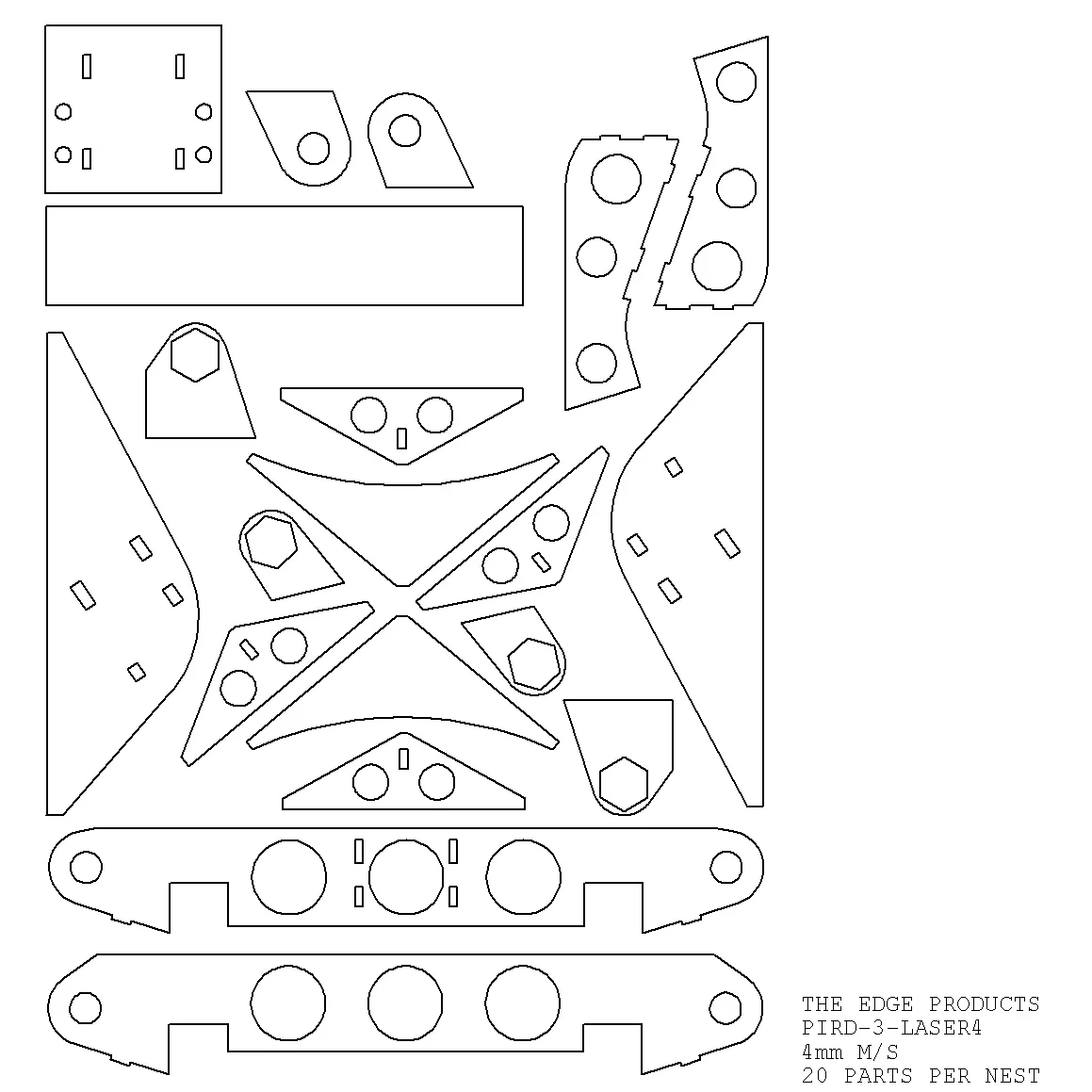 SW & PIR II DAA chassis modification Laser Files